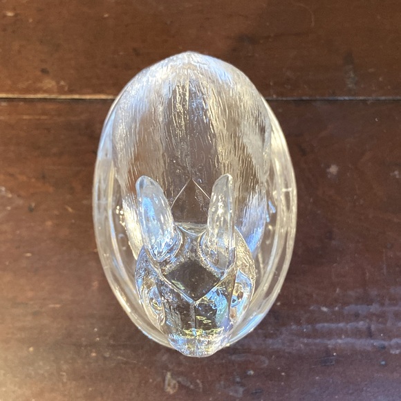 Vintage Galerie Covered Candy Dish Rabbit Bunny on a Basket Clear  2 piece - Picture 7 of 13